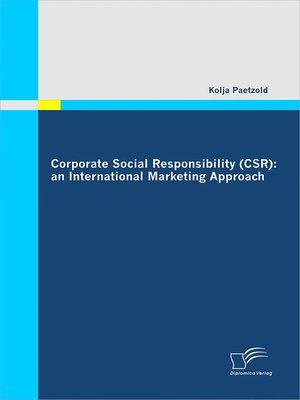 cover image of Corporate Social Responsibility (CSR)